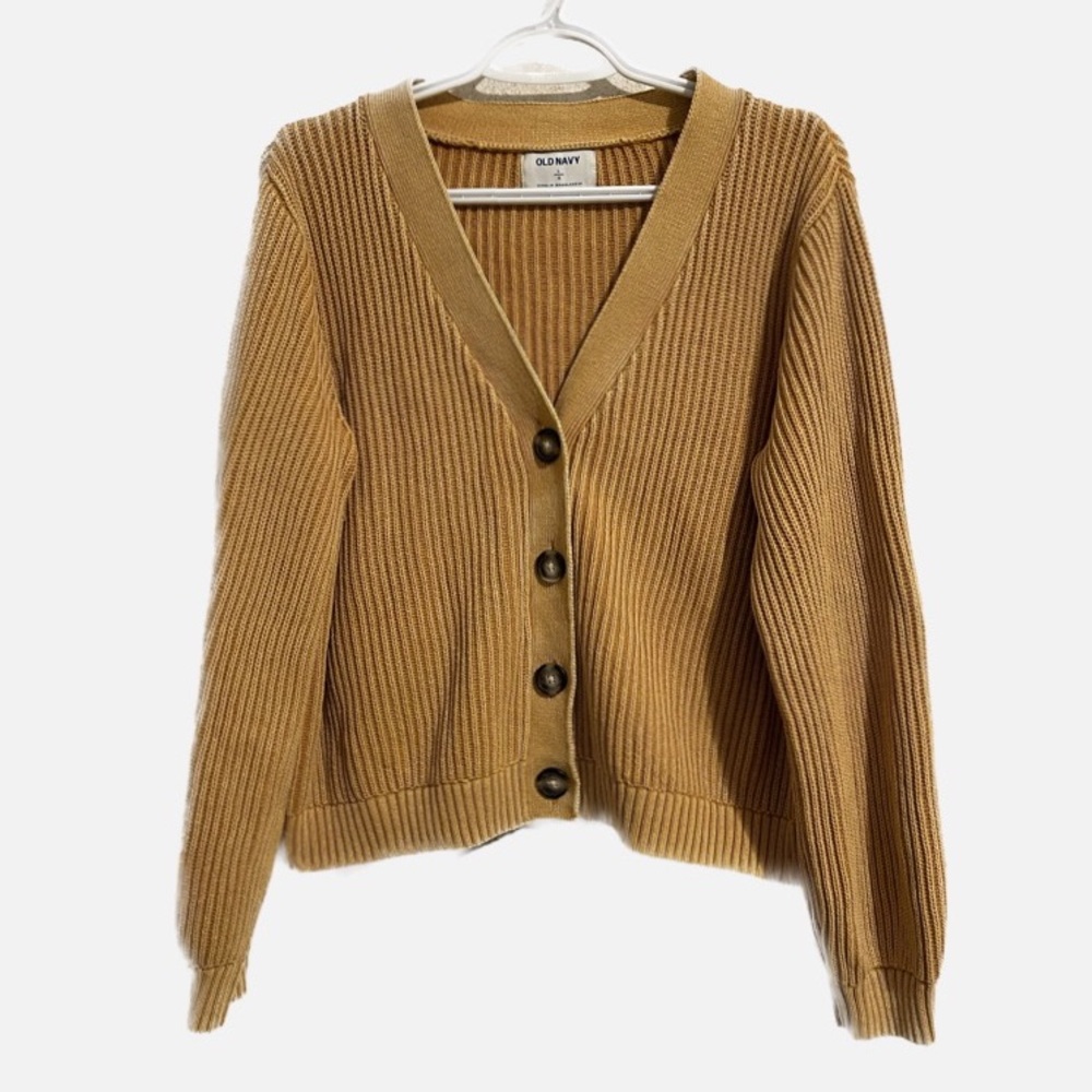 Old Navy ribbed cardigan. Boxy fit.